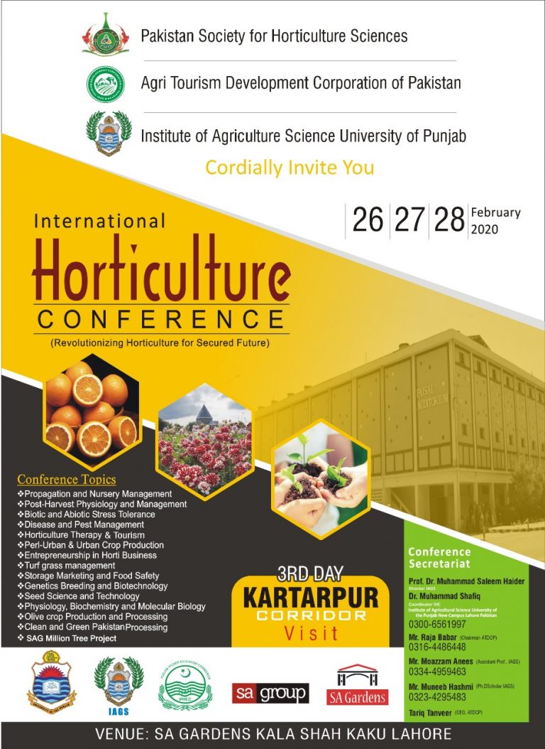 International Horticulture Conference 2020 Pakistan Society for
